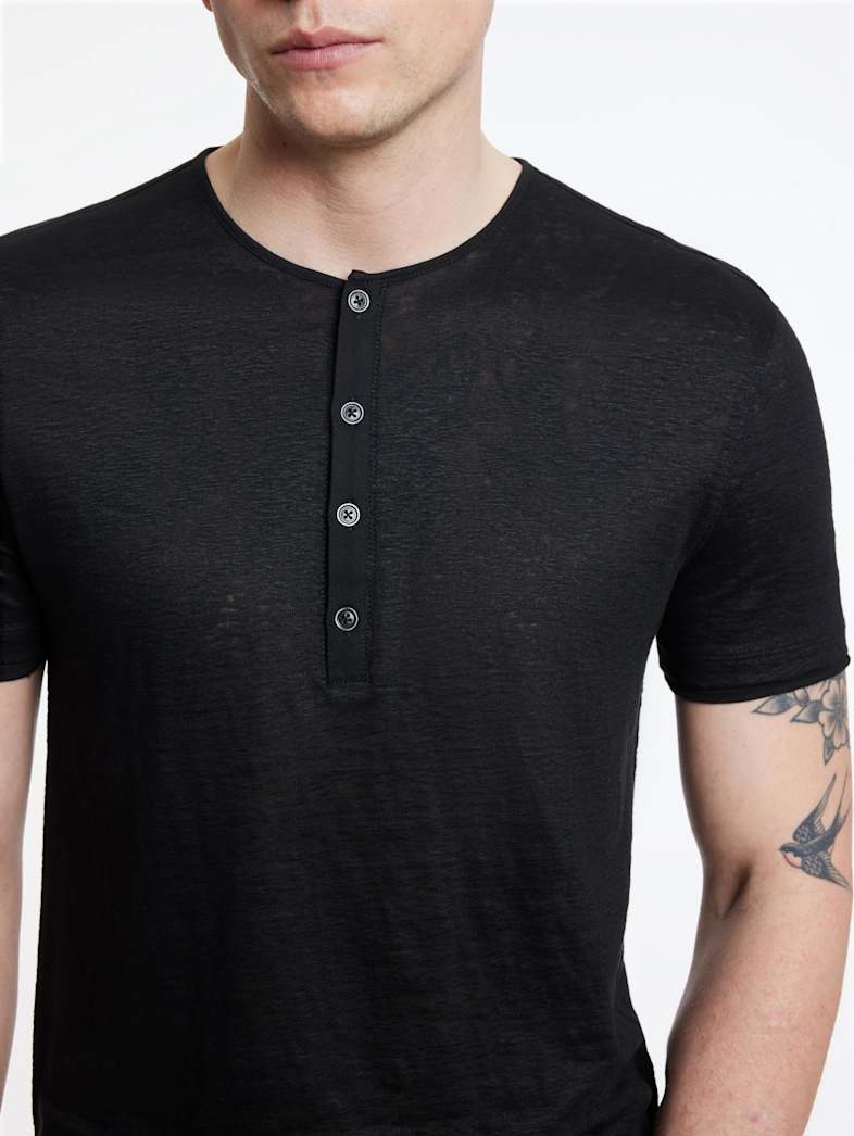 John Varvatos BLEEKER HENLEY BLACK