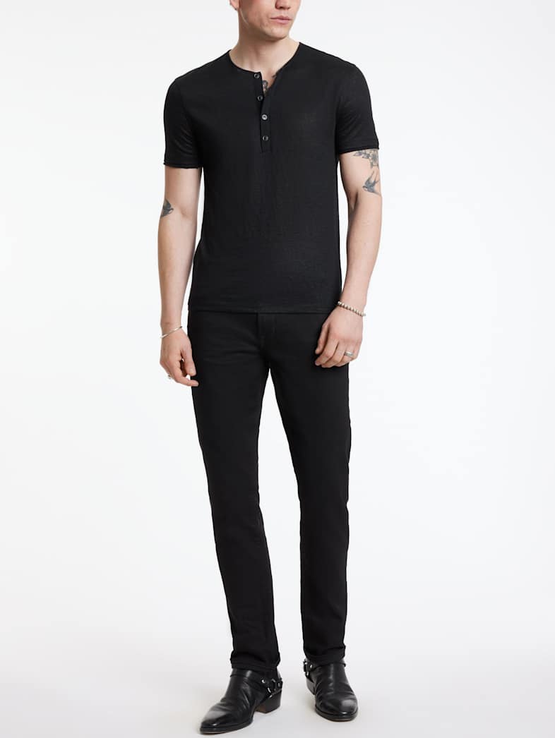 John Varvatos BLEEKER HENLEY BLACK