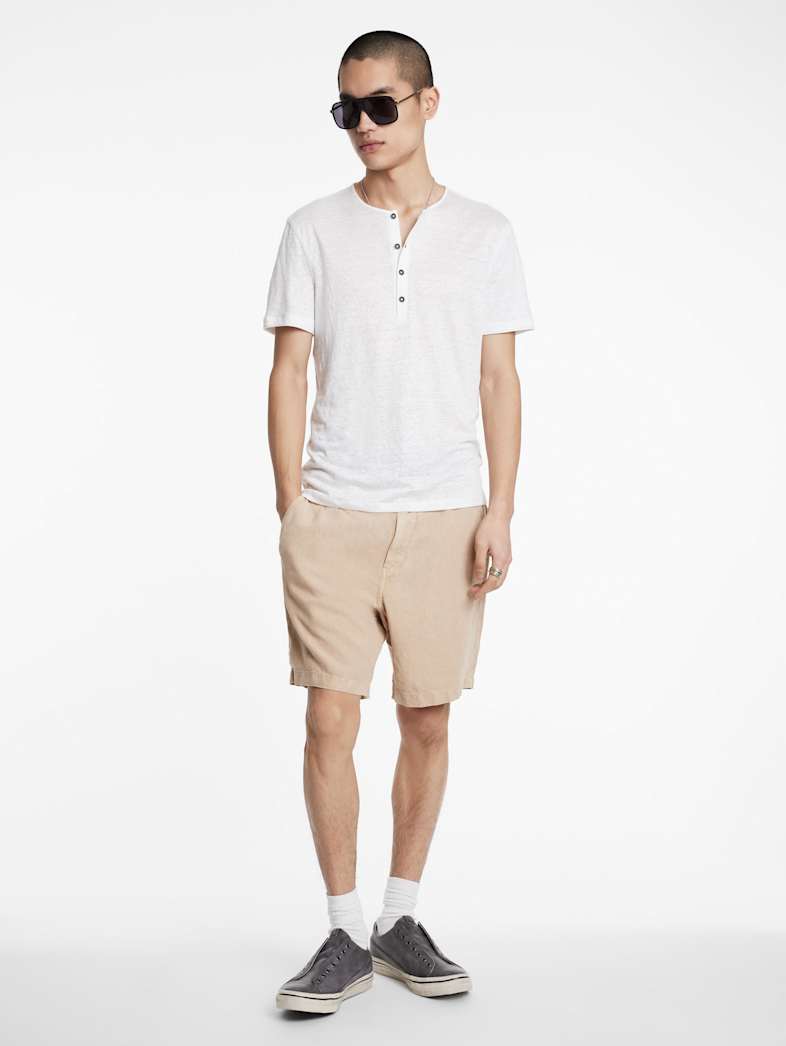 John Varvatos BLEEKER HENLEY WHITE