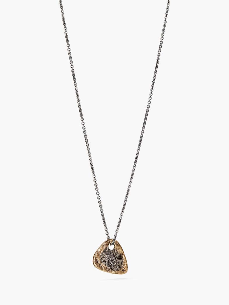 John Varvatos BRASS GUITAR PICK NECKLACE BRASS
