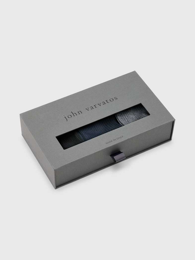 John Varvatos CAMBRIA SOCKS 3-PACK MULTI