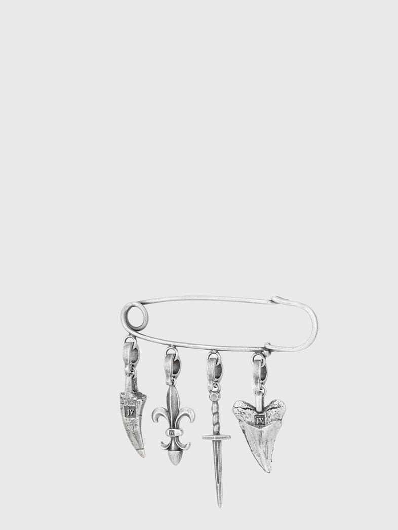 John Varvatos CHARM SAFETY PIN NO COLOR