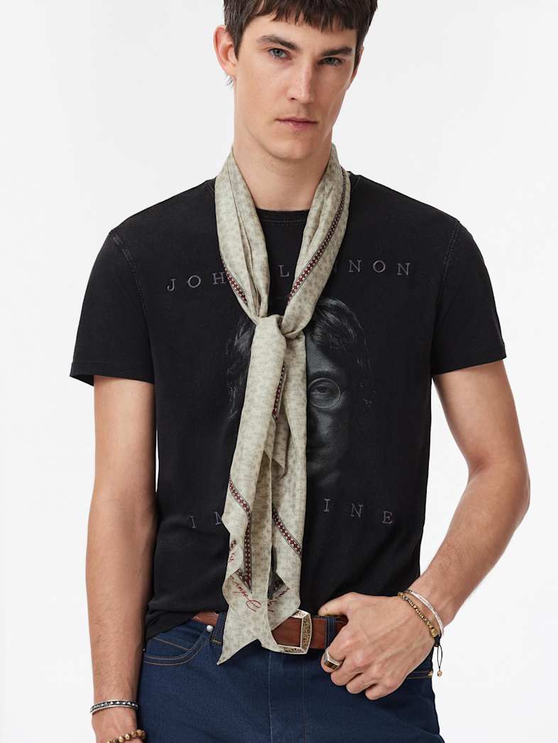 John Varvatos DELIA SCARF MUSHROOM
