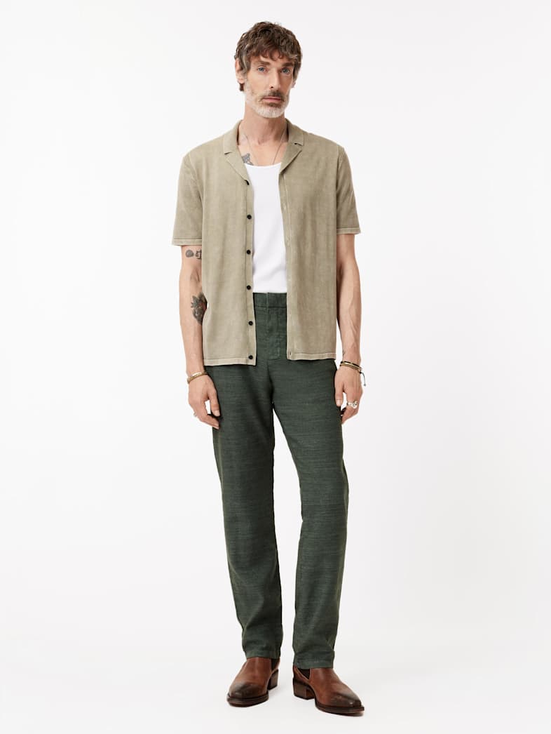 John Varvatos FLINT PANT MOSS
