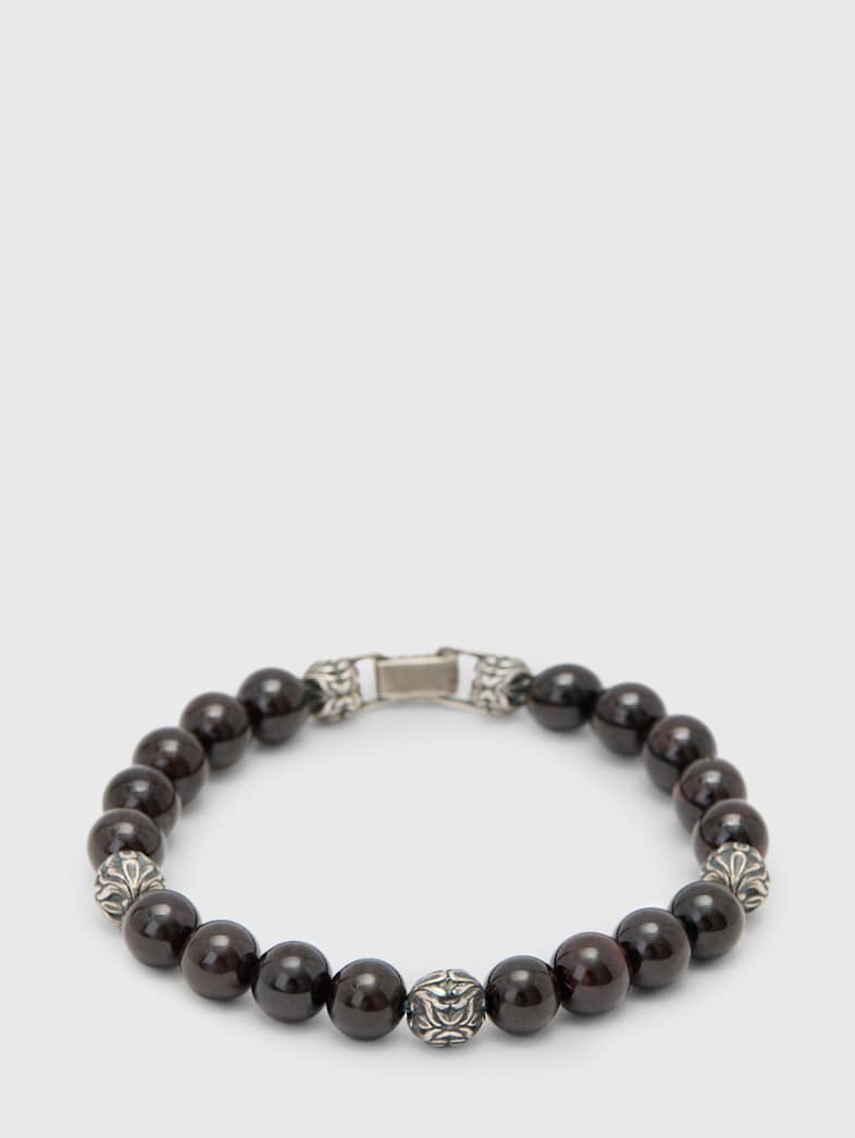 john varvatos GARNET BEADED BRACELET NO COLOR