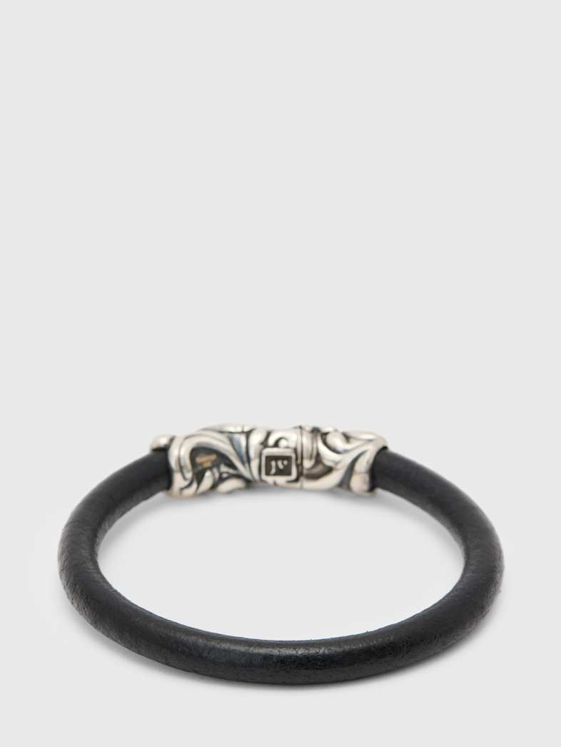 John Varvatos GOTHIC LEATHER BRACELET NO COLOR