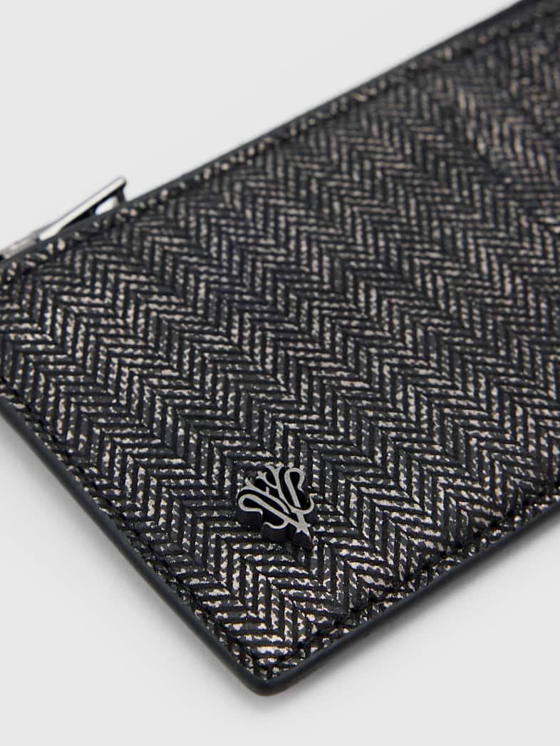 John Varvatos HERITAGE LONG ZIP CARD CASE GRIFFIN