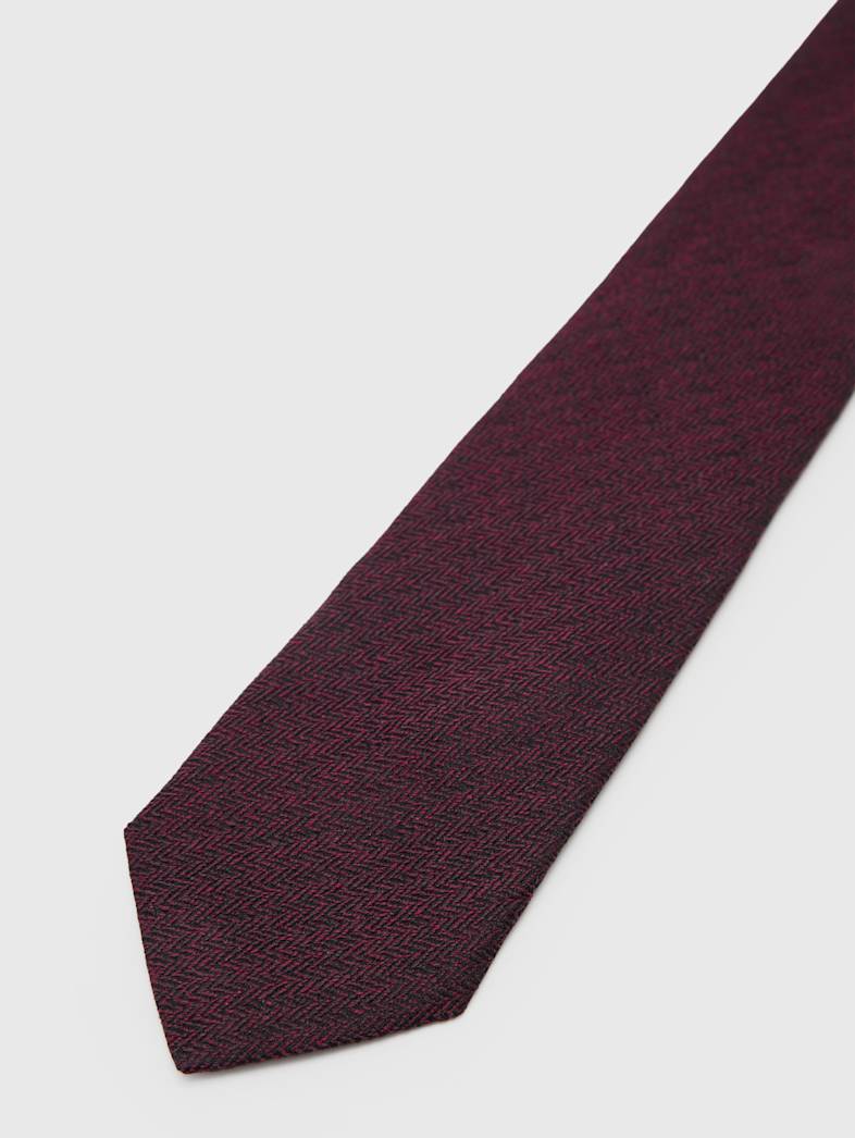 John Varvatos LEONE SLIM TIE PLUM
