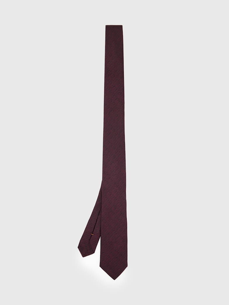 john varvatos LEONE SLIM TIE PLUM