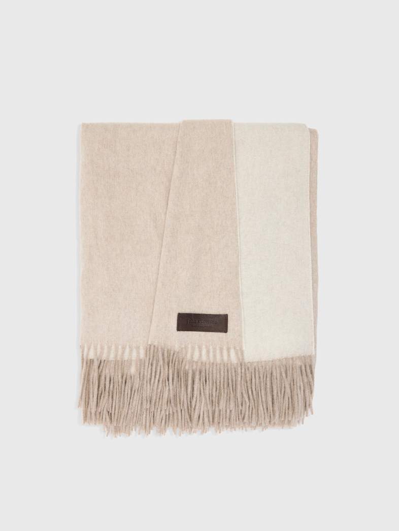 john varvatos MELROSE BLANKET ECRU/CAMEL