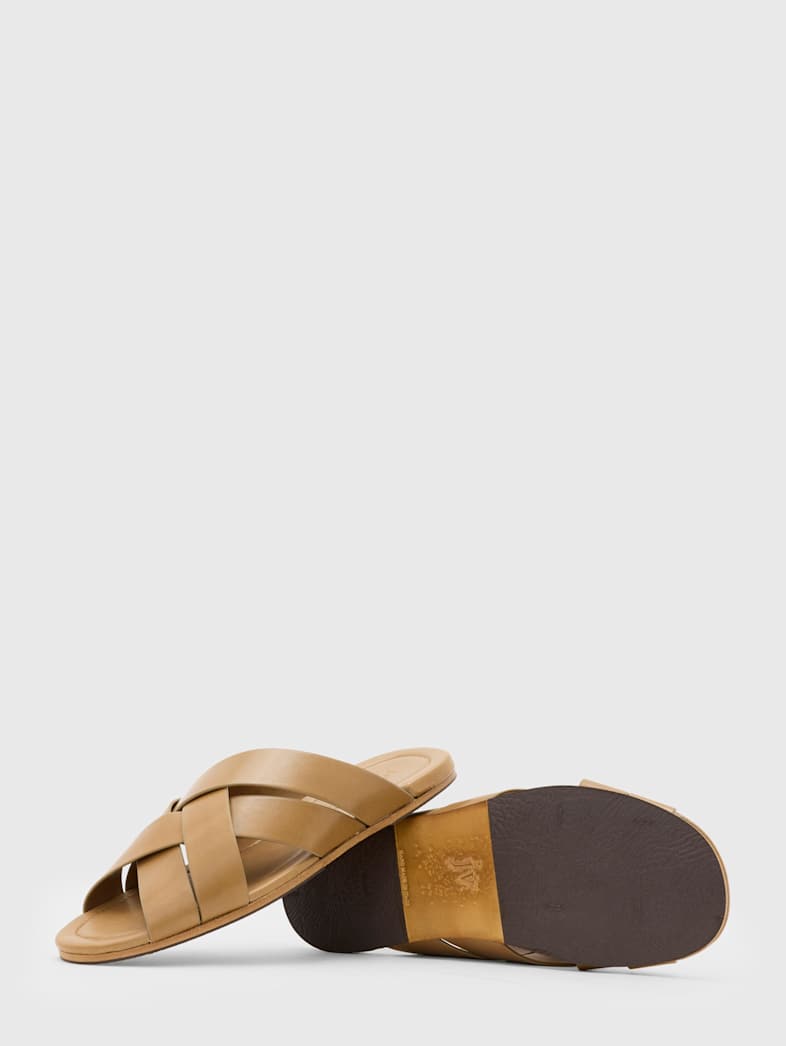 John Varvatos MERIDA SLIDE DARK TAN