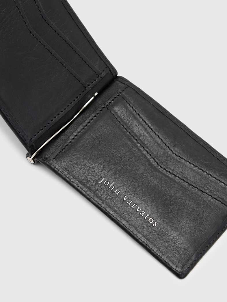John Varvatos MONEY CLIP BI-FOLD BLACK
