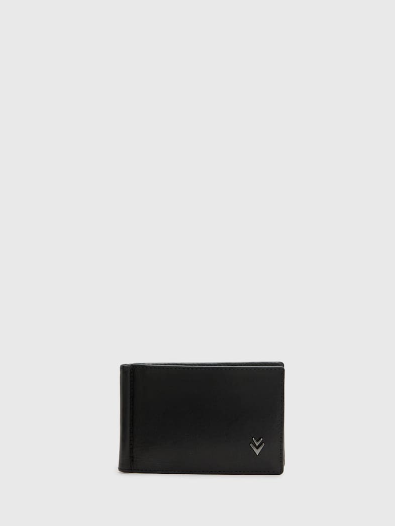 john varvatos MONEY CLIP BI-FOLD BLACK