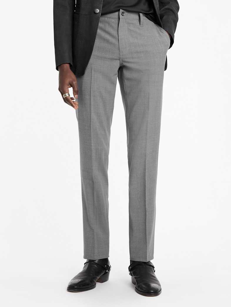 John Varvatos MOTOR CITY PANT BLK/OFF WHIT