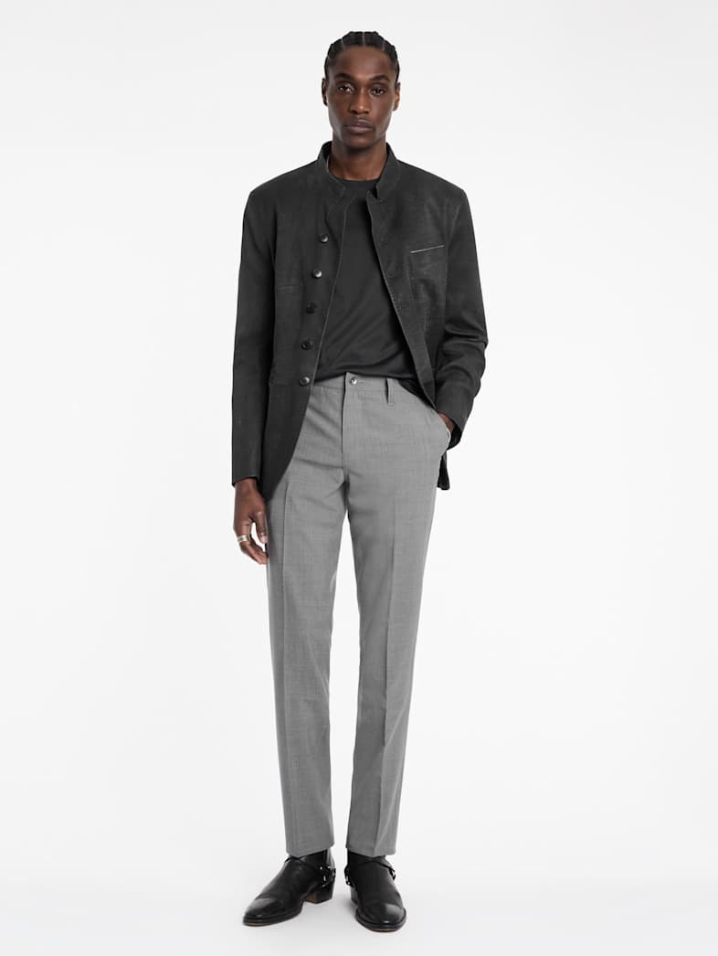 John Varvatos MOTOR CITY PANT BLK/OFF WHIT