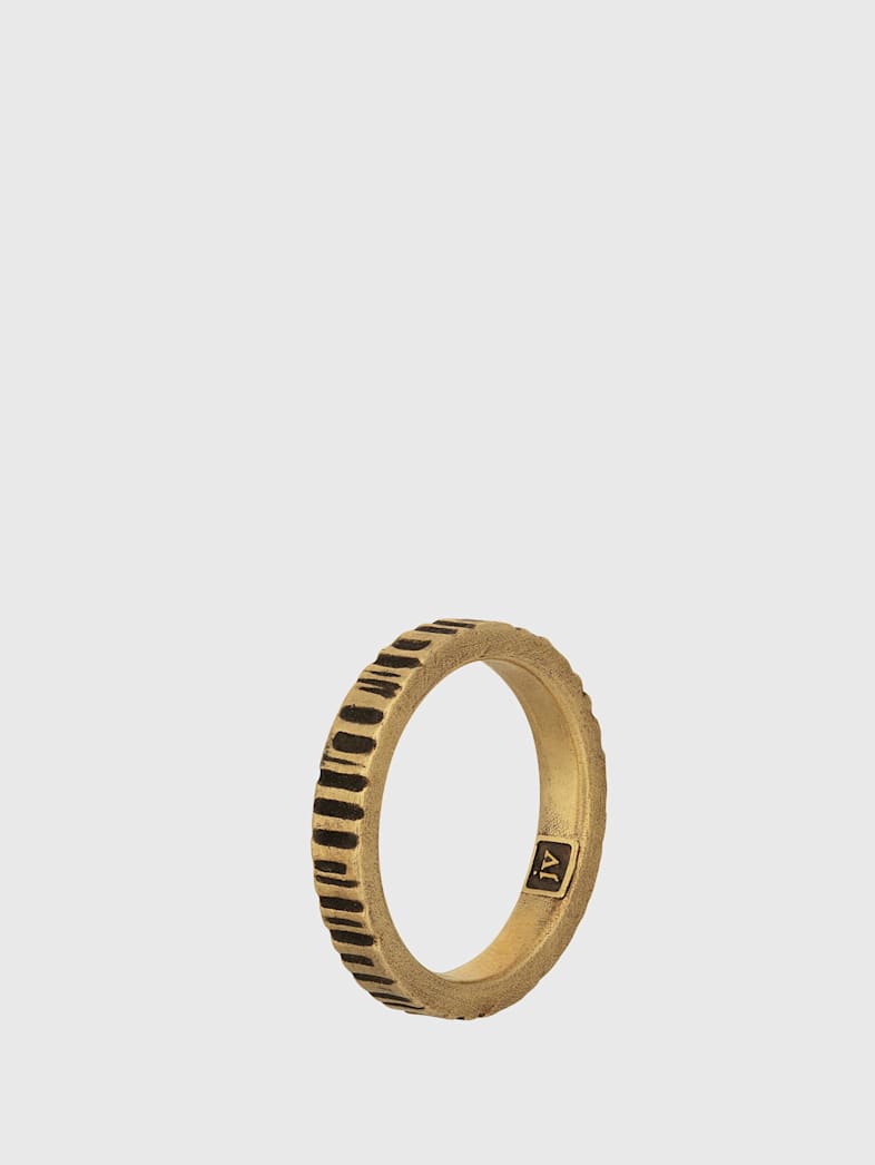 John Varvatos NOTCHED BAND RING NO COLOR