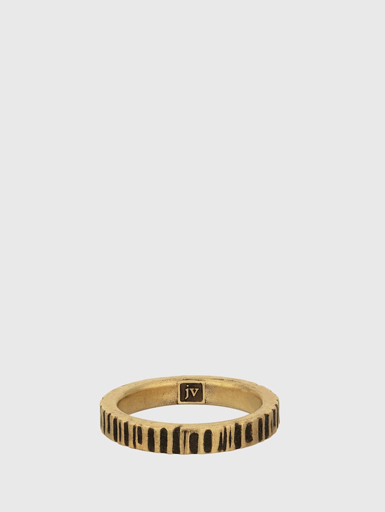 john varvatos NOTCHED BAND RING NO COLOR