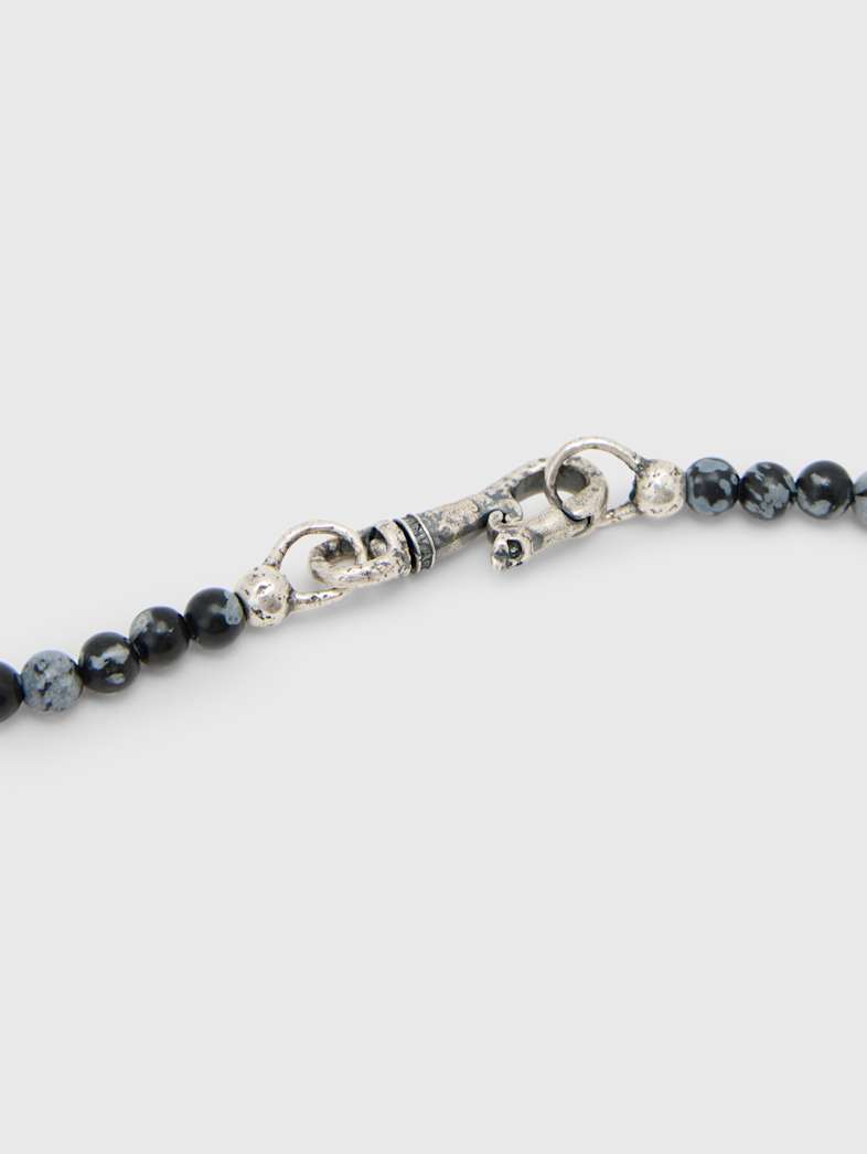 John Varvatos OBSIDIAN BEADED NECKLACE NO COLOR