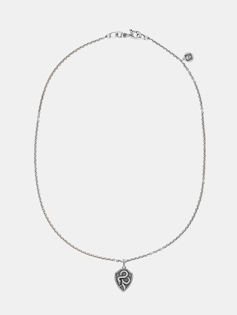 John Varvatos SNAKE SHIELD NECKLACE NO COLOR