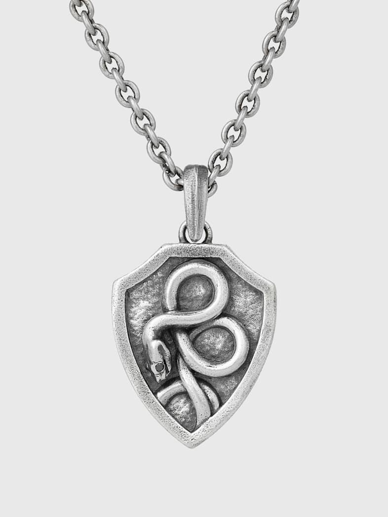 john varvatos SNAKE SHIELD NECKLACE NO COLOR