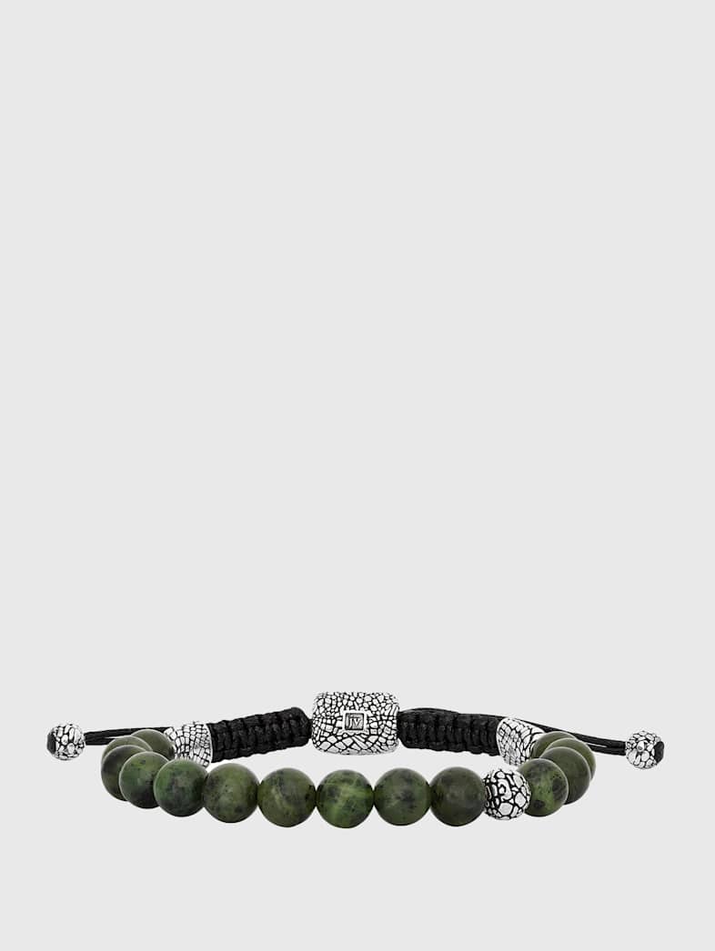 john varvatos SNAKESKIN BEADED BRACELET NO COLOR