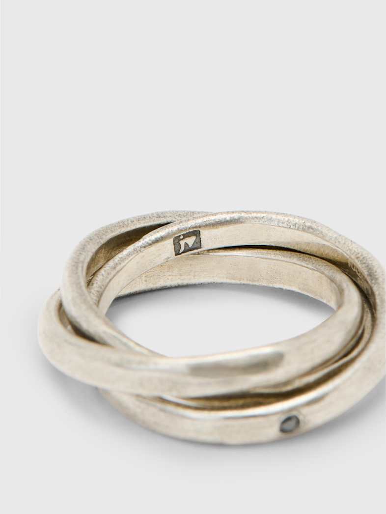John Varvatos STARDUST TRI-ROLLING RING NO COLOR