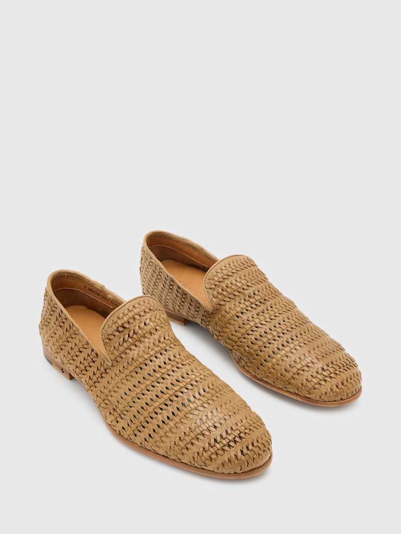 john varvatos VENICE SLIP-ON LOAFER WOOD BROWN