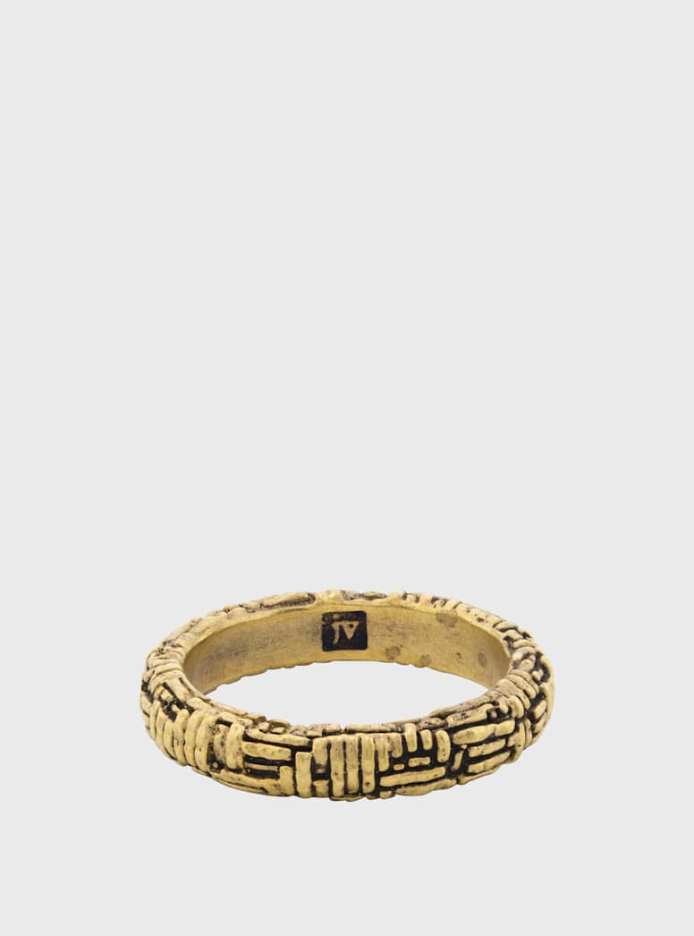 john varvatos WOVEN BAND RING NO COLOR