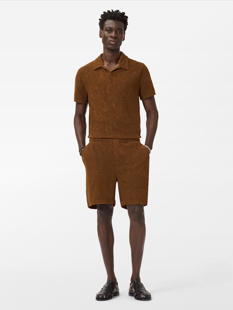 John Varvatos YEAGER SHORT FLAX HEATHER