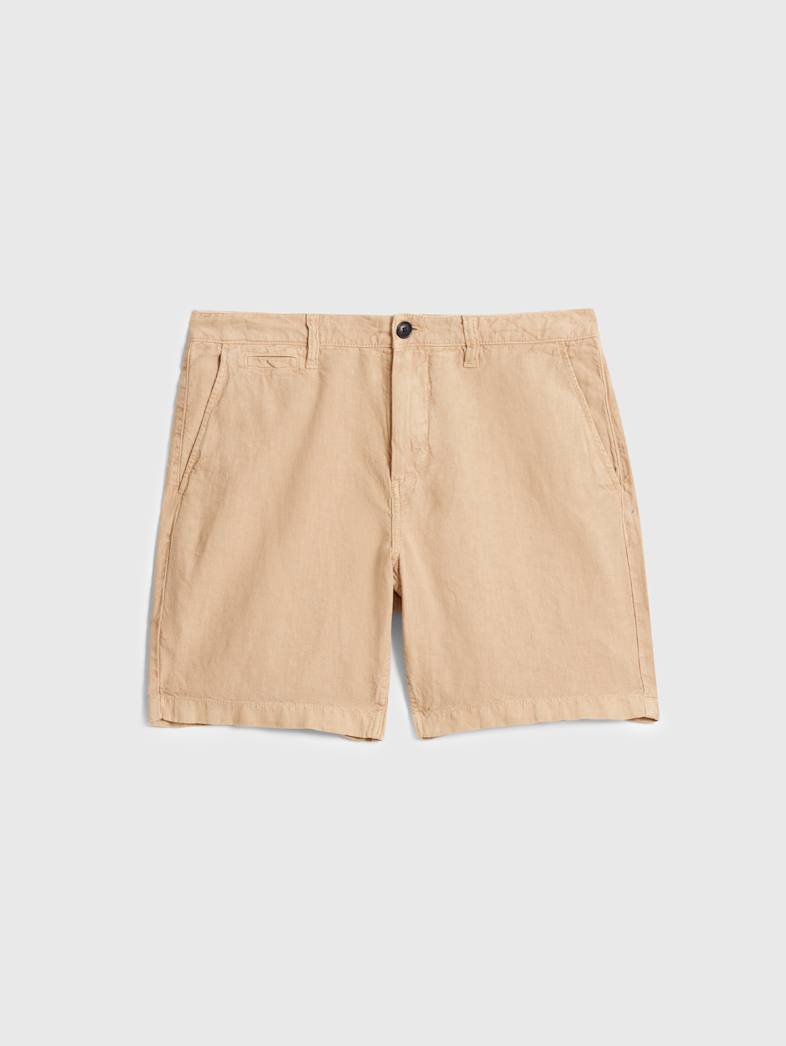 john varvatos JOHNNY FLAT FRONT SHORTS Clothing Featured JV ESSENTIALS JOHNNY FLAT FRONT SHORTS KHAKI