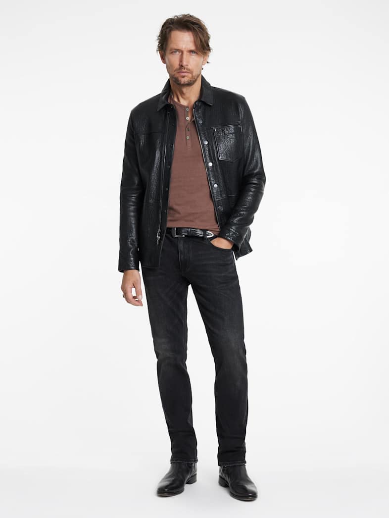 John Varvatos JORDAN HENLEY Outlet Outlet Tops JORDAN HENLEY MAUVEWOOD
