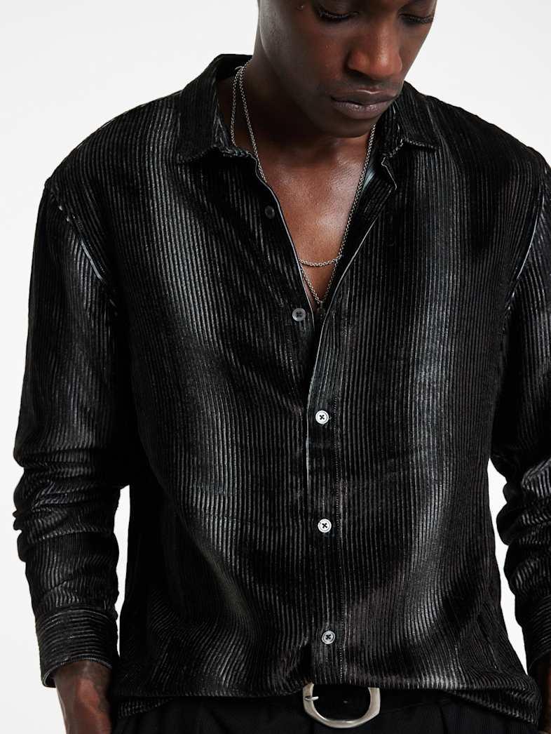 John Varvatos KINNEY SHIRT Outlet Outlet Tops KINNEY SHIRT SMOKED PEARL GREY