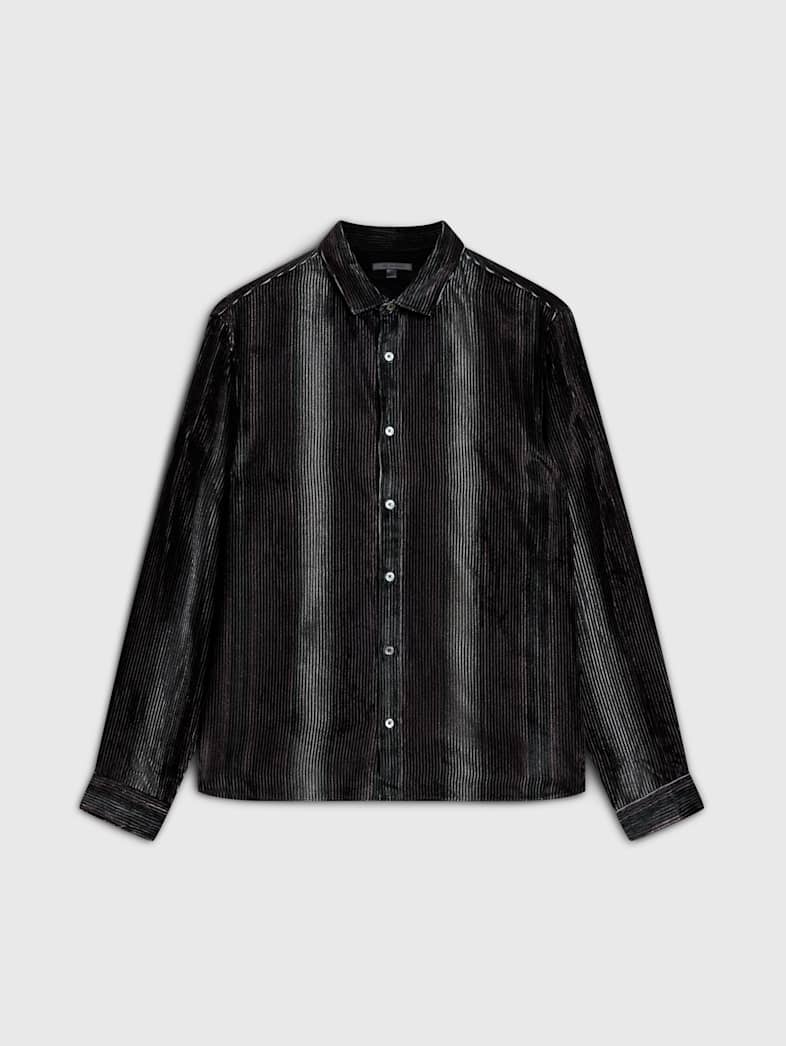 john varvatos KINNEY SHIRT Outlet Outlet Tops KINNEY SHIRT SMOKED PEARL GREY