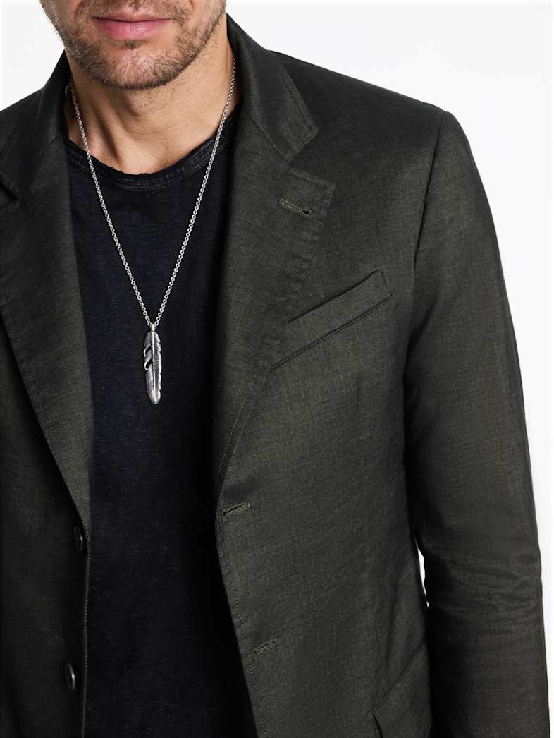 John Varvatos LAURENTON JACKET Outlet Outlet Leather & Outerwear LAURENTON JACKET KELP