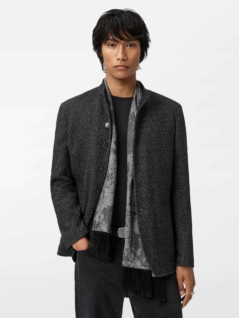 John Varvatos LENNY SCARF Accessories All Accessories Scarves & Ties LENNY SCARF CARBON