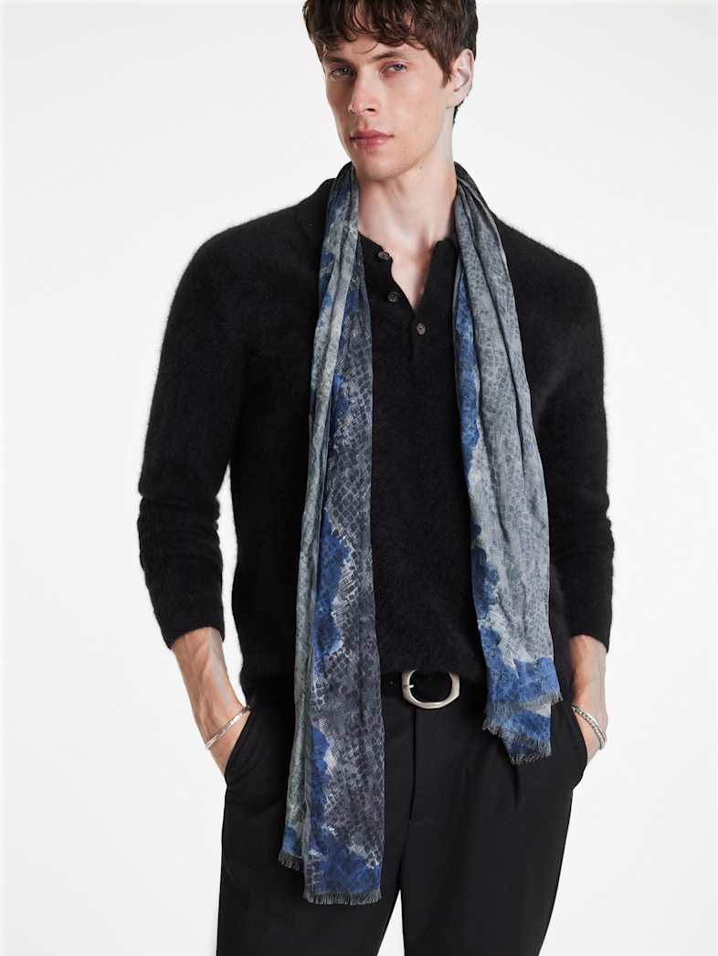 John Varvatos LENZIE SCARF Outlet Outlet Shoes & Accessories LENZIE SCARF FLAT GREY