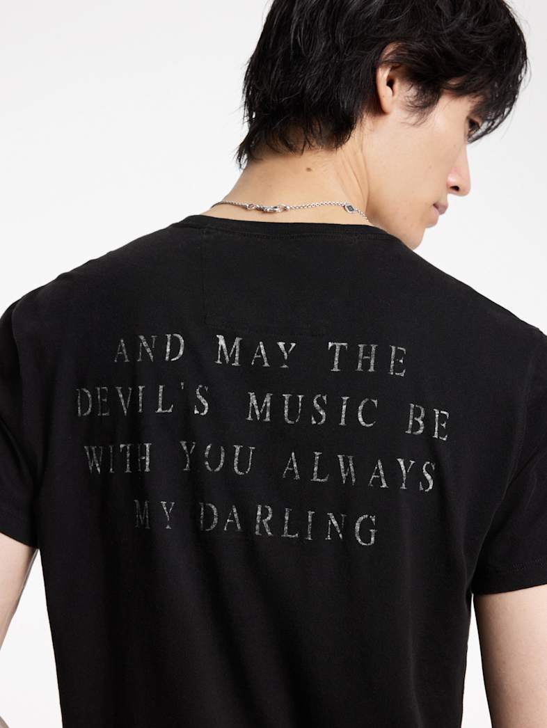 John Varvatos LET IT ROCK TEE Outlet Outlet Tops LET IT ROCK TEE BLACK