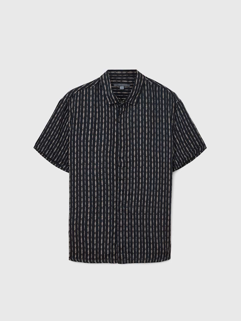 john varvatos LOREN SHIRT Clothing Tops Shirts LOREN SHIRT BLACK