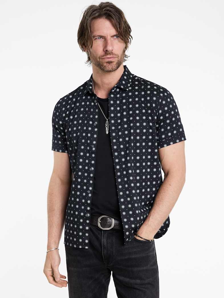 John Varvatos LOREN SHIRT Outlet Outlet Tops LOREN SHIRT BLACK