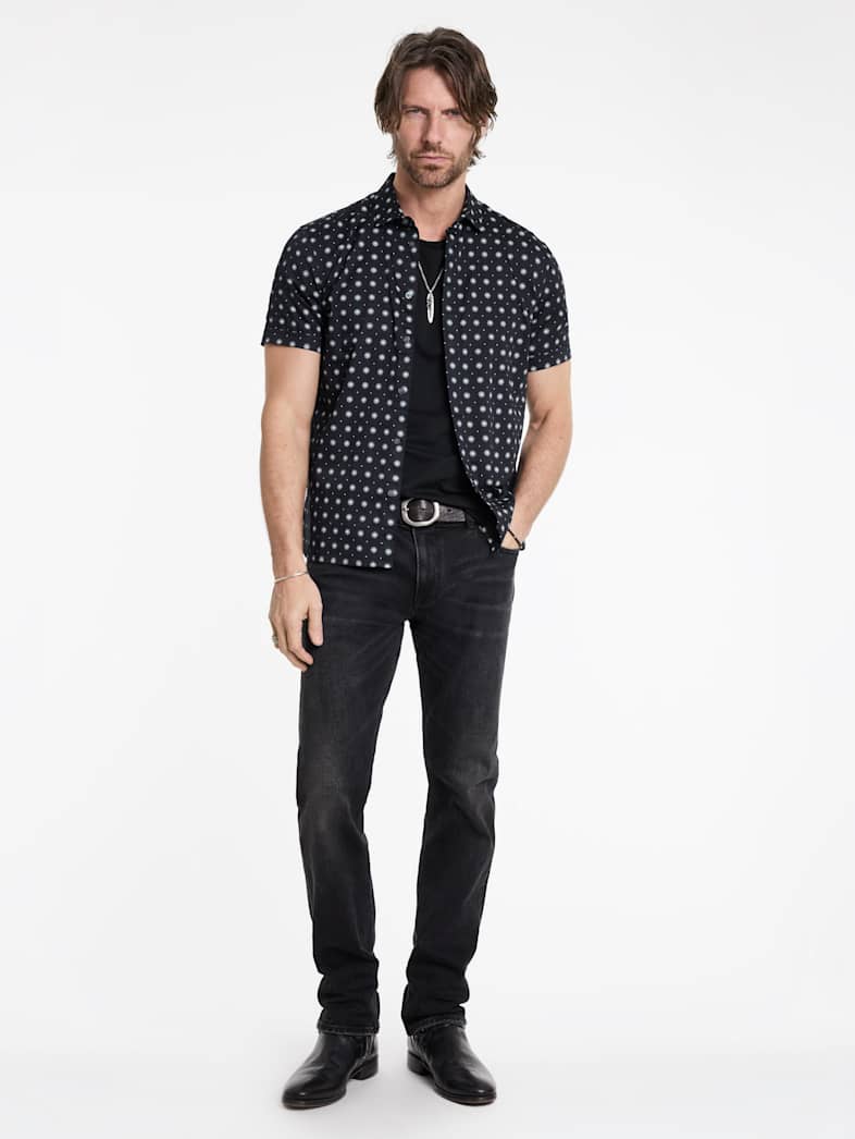 John Varvatos LOREN SHIRT Outlet Outlet Tops LOREN SHIRT BLACK