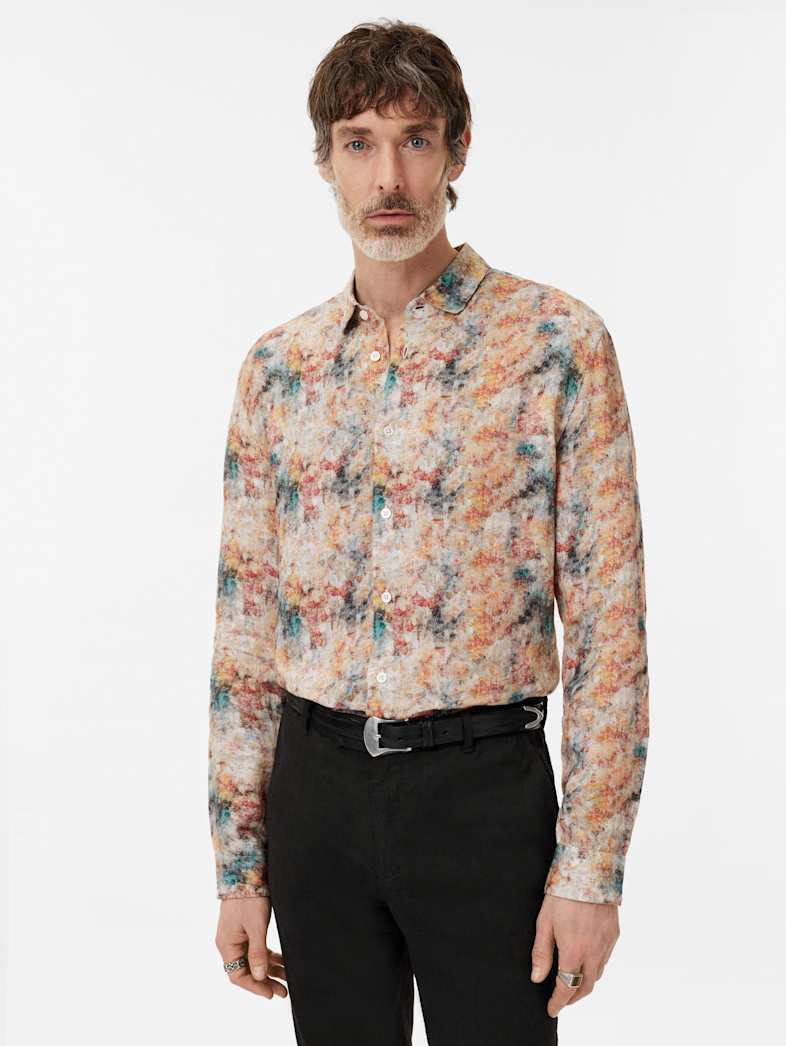 John Varvatos LUCA SHIRT Clothing Tops Shirts LUCA SHIRT BUTTERCUP