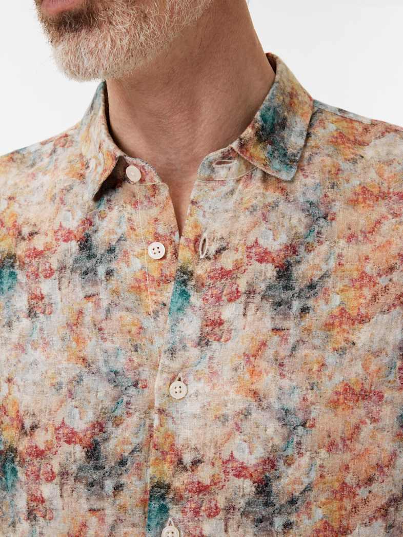 John Varvatos LUCA SHIRT Clothing Tops Shirts LUCA SHIRT BUTTERCUP