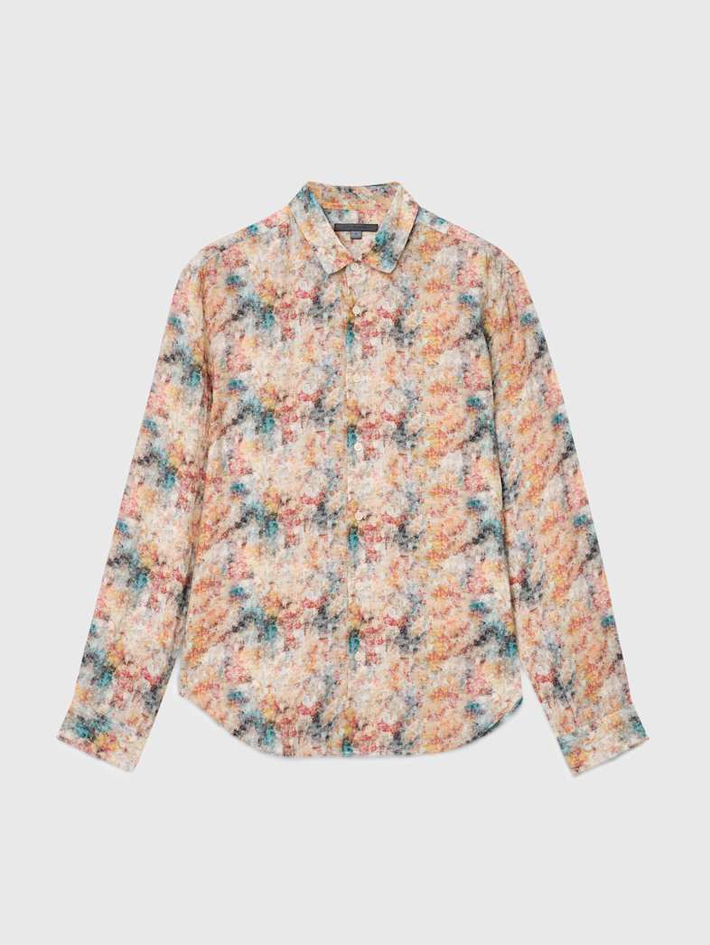 John Varvatos LUCA SHIRT Clothing Tops Shirts LUCA SHIRT BUTTERCUP