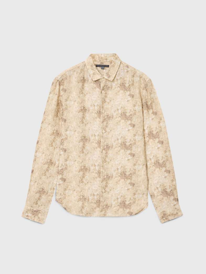 John Varvatos LUCA SHIRT Clothing Tops Shirts LUCA SHIRT NATURAL