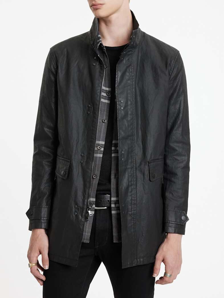 John Varvatos LUTHER JACKET Outlet Outlet Leather & Outerwear LUTHER JACKET BLACK