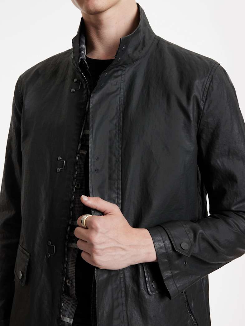 John Varvatos LUTHER JACKET Outlet Outlet Leather & Outerwear LUTHER JACKET BLACK