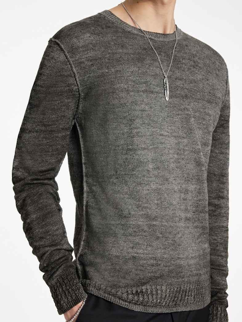 John Varvatos LUZ CREWNECK Outlet Outlet Tops LUZ CREWNECK CHARCOAL