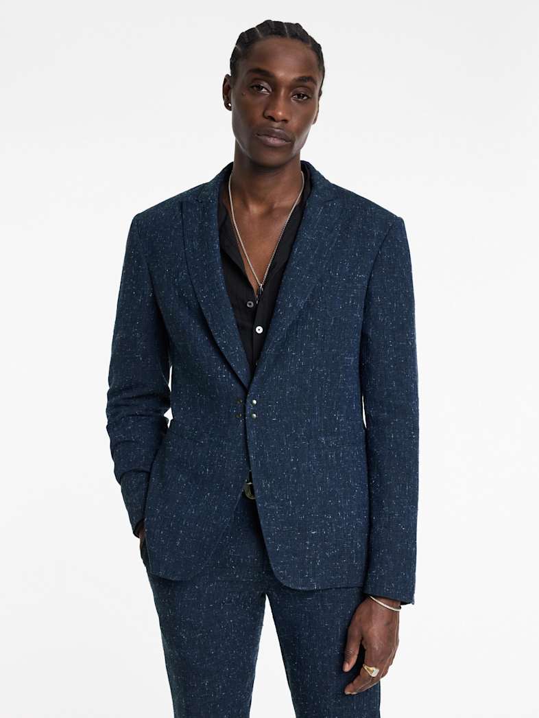 John Varvatos LYNN JACKET Outlet Outlet Leather & Outerwear LYNN JACKET DEEP BLUE