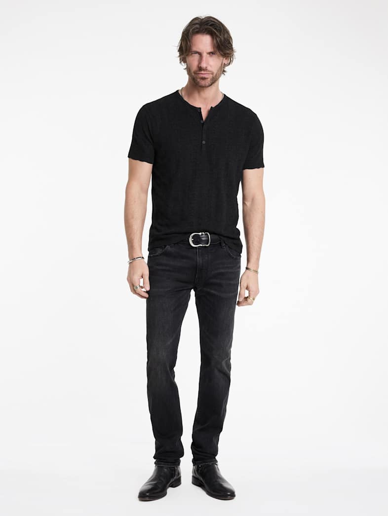 John Varvatos MADOC HENLEY Outlet MADOC HENLEY BLACK