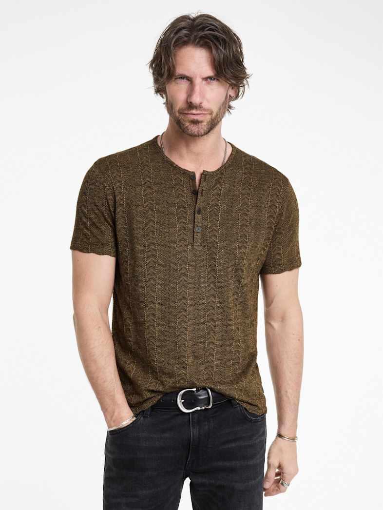 John Varvatos MADOC HENLEY Outlet MADOC HENLEY CHOCOLATE